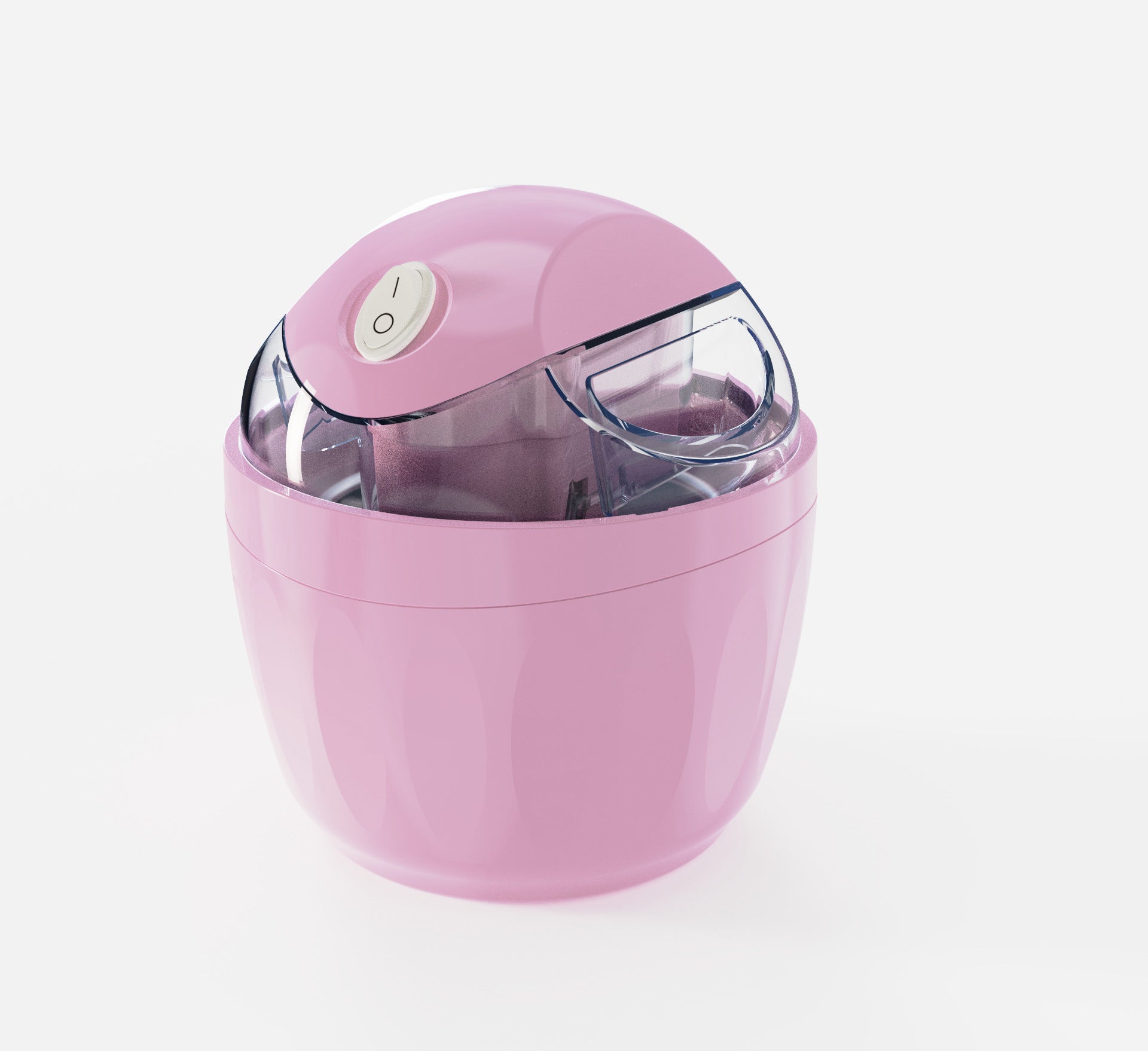 Pink 500ML Compact Electric Ice Cream Maker - Portable Quick Iced Drink Bucket & Soft Serve Machine with V888-ELOSUNG45779