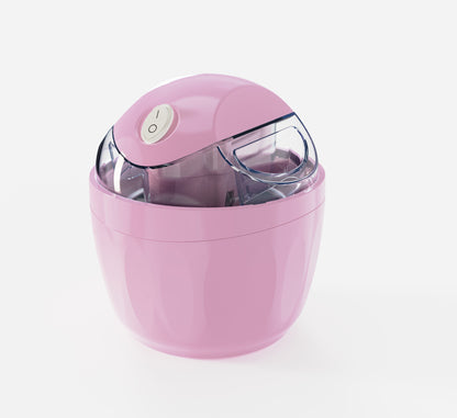 Pink 500ML Compact Electric Ice Cream Maker - Portable Quick Iced Drink Bucket & Soft Serve Machine with V888-ELOSUNG45779