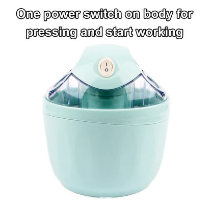 Pink 500ML Compact Electric Ice Cream Maker - Portable Quick Iced Drink Bucket & Soft Serve Machine with V888-ELOSUNG45779