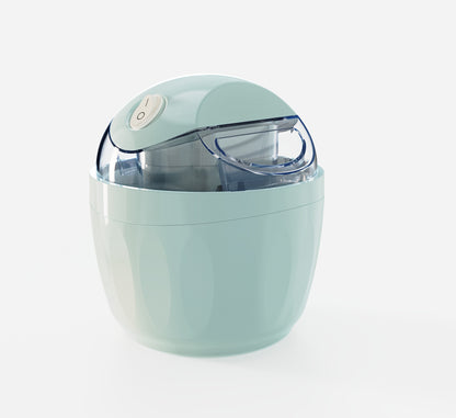 Blue 500ML Compact Electric Ice Cream Maker - Portable Quick Iced Drink Bucket & Soft Serve Machine with V888-ELOSUNG45780