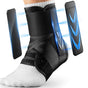 S Size Black Triple-Layer Compression Ankle Brace With Adjustable Lace-Up - Breathable Sprain Prevention V888-ELOSUNG45801