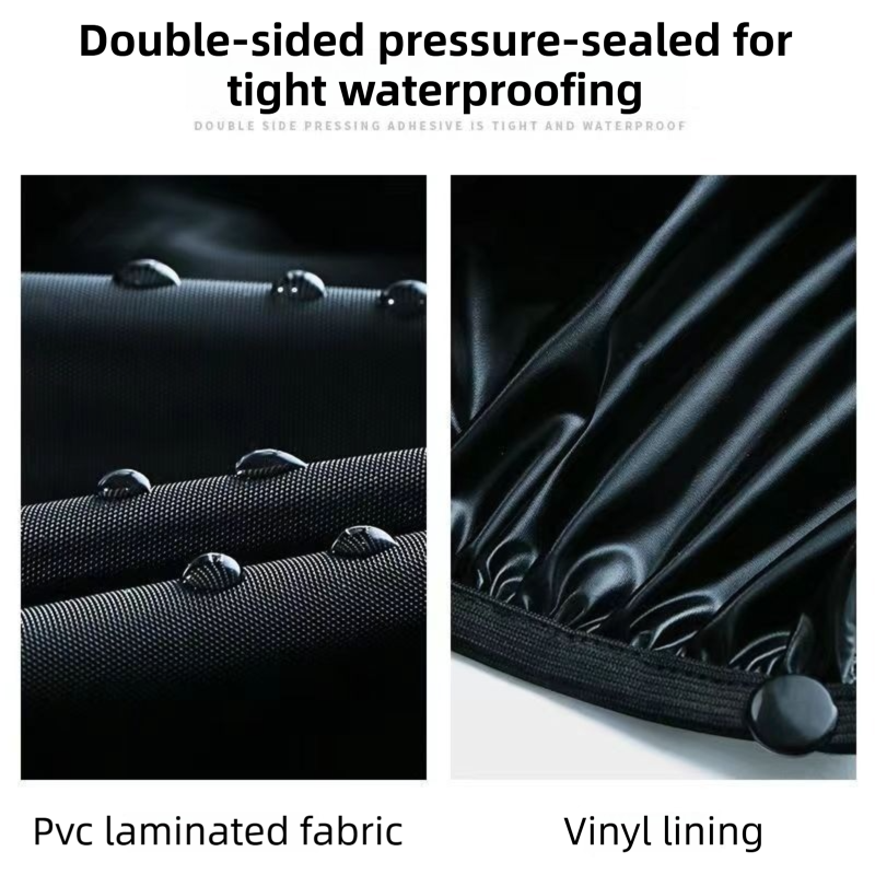 A Pair 40CM High-Tube Double-Layer Waterproof Rain Boot Covers - Durable Anti-Slip Reflective Motorcycle V888-ELOSUNG45835