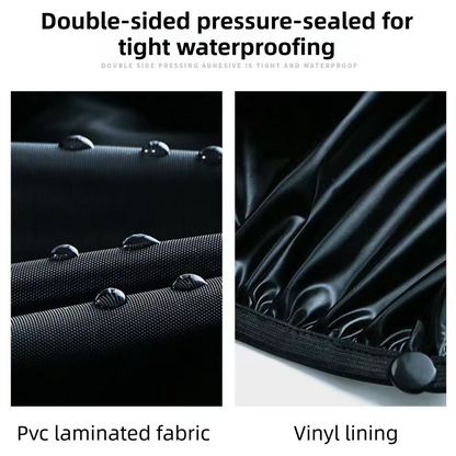 A Pair 40CM High-Tube Double-Layer Waterproof Rain Boot Covers - Durable Anti-Slip Reflective Motorcycle V888-ELOSUNG45835