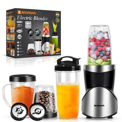 Professional Multifunctional Juicer with 4 Cups & 2 Blade Heads - 1.5L Large Capacity & 380W High Power V888-ELOSUNG45868