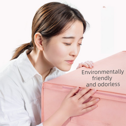 2-Pack Grey Large Quilt & Clothes Storage Bag (63X43X22CM) - Breathable Wardrobe Organizer with Clear Window V888-ELOSUNG45887