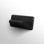 Black Faux Suede Car Sun Visor Organizer with Spring Strap - Multi-Functional Eyewear Case & Card Holder V888-ELOSUNG45901