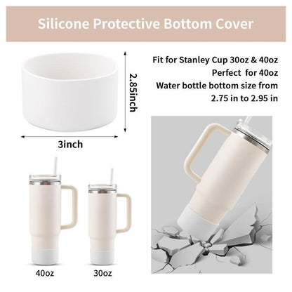 10-Piece White Accessory Bundle for Stanley Quencher 30/40oz - Includs Premium Silicone Straw Covers, V888-ELOSUNG45922