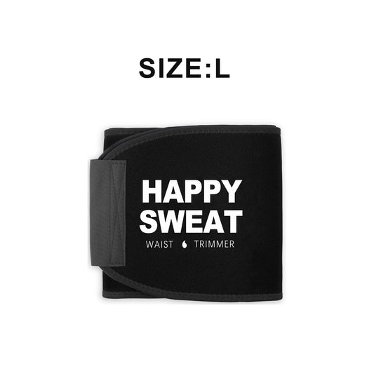 Black Premium Seamless Waist Trimmer and Body Shaper (L Size) - Postpartum Recovery & Fitness Sweat Belt for V888-ELOSUNG45928