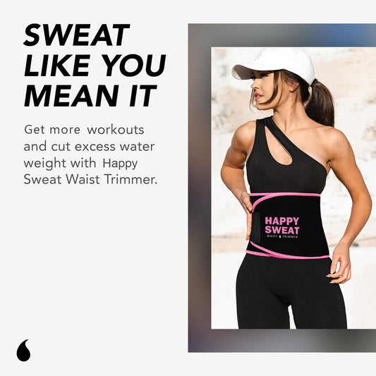 Black Premium Seamless Waist Trimmer and Body Shaper (L Size) - Postpartum Recovery & Fitness Sweat Belt for V888-ELOSUNG45928
