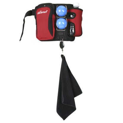 Blue Professional Park Golf Waist Bag - Multi-Functional Accessory Organizer for Dual Ball Storage & Water V888-ELOSUNG45943