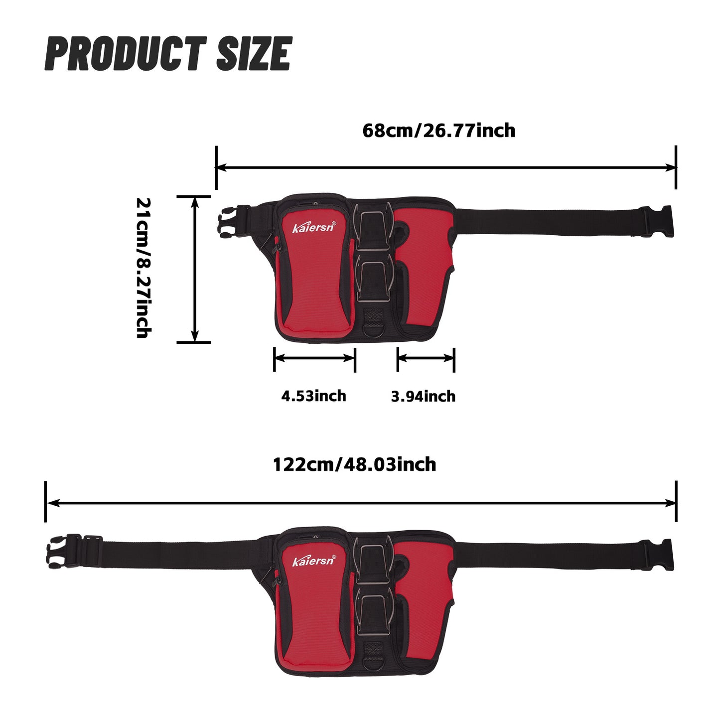 Blue Professional Park Golf Waist Bag - Multi-Functional Accessory Organizer for Dual Ball Storage & Water V888-ELOSUNG45943