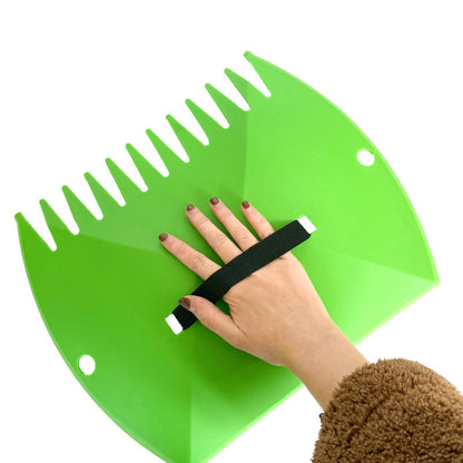 2-Pack Ergonomic Garden Leaf Scoop & Hand Rake for Effortless Yard Cleanup V888-ELOSUNG45950