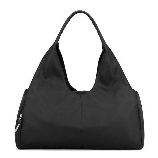 Black Large Capacity Travel Duffel Bag - Lightweight Sports Gym Bag with Dry Wet Separation for Weekend V888-ELOSUNG46084