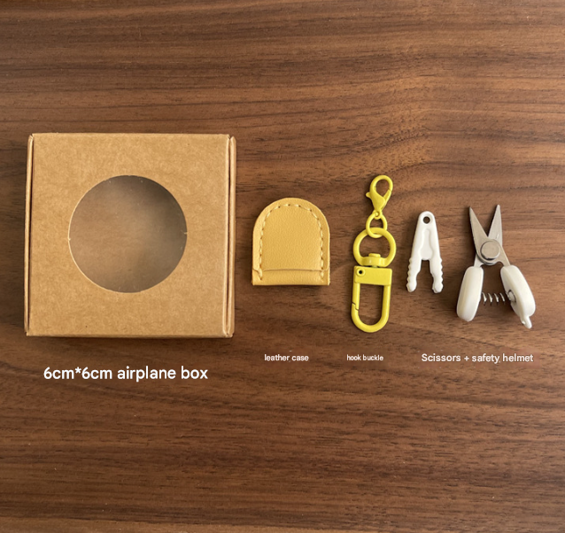 Pink Ultra-Portable Mini Precision Scissors Set - Compact 7cm Craft Snips with Safety Cap, Leather Sheath, V888-ELOSUNG46096
