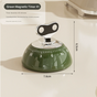 Green Magnetic Mechanical Kitchen Timer - 60-Minute Visual Countdown Clock for Cooking, Study, and Kids Time V888-ELOSUNG46101