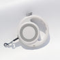 White Heavy Duty Retractable Dog Leash with Ergonomic Wide Handle - Automatic Tangle-Free Extending Lead for V888-ELOSUNG46131