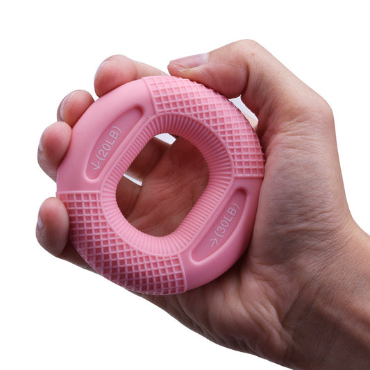 Pink 20/30LB 2-Pack Silicone Hand Grip Strengthener Rings - Dual-Resistance Finger Exerciser and Forearm V888-ELOSUNG46169
