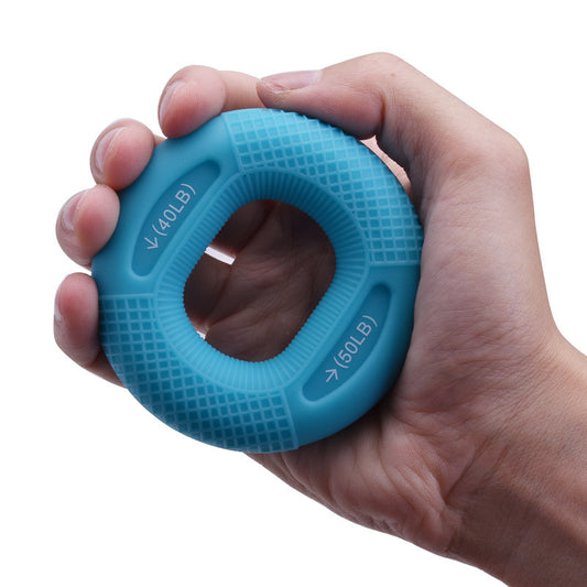 Blue 40/50LB 2-Pack Silicone Hand Grip Strengthener Rings - Dual-Resistance Finger Exerciser and Forearm V888-ELOSUNG46171