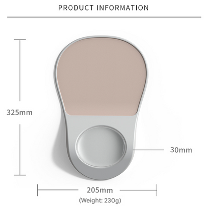 Pink Ergonomic Mouse Pad with Wrist Rest Support Soft Silicone Concave Groove Design 32.5cm Non-Slip Mat for V888-ELOSUNG46187