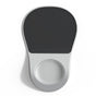 Black-white Ergonomic Mouse Pad with Wrist Rest Support Soft Silicone Concave Groove Design 32.5cm Non-Slip V888-ELOSUNG46189