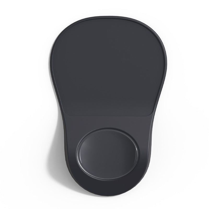 Black Ergonomic Mouse Pad with Wrist Rest Support Soft Silicone Concave Groove Design 32.5cm Non-Slip Mat for V888-ELOSUNG46190