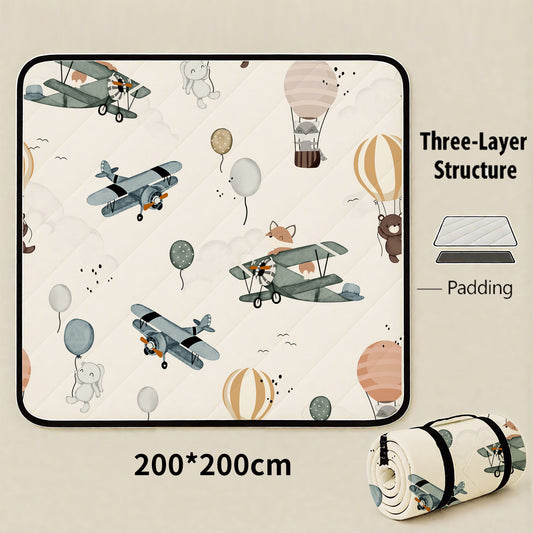 Soaring Through The Skies Extra Large 200x200cm Waterproof Picnic Mat - Portable Thickened Oxford Cloth V888-ELOSUNG46256
