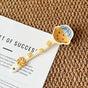 Muffin Scoop Creative Hand-Painted Ceramic Spoon - Cute Cartoon Bakery Series Long Handle Soup Spoon - V888-ELOSUNG46275