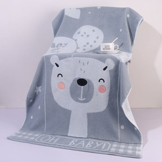 Grey Balloon Deluxe Extra Large Pure Cotton Beach & Bath Towel | Highly Absorbent, Thick 70 x 140 cm | Fun V888-ELOSUNG46318