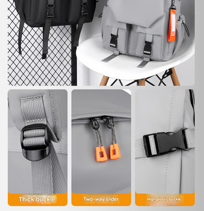 Black Professional Business and Travel Backpack | Large Capacity 15.6 Inch Laptop Compartment | V888-ELOSUNG46326