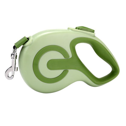 Green 3 Meter Retractable Dog Leash | Ergonomic Anti-Slip Grip | Heavy Duty Nylon Rope for Small to Medium V888-ELOSUNG46331
