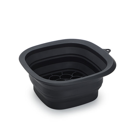 Black Collapsible Silicone Face Ice Basin | Portable Cold Therapy and Beauty Tool | Multi-Use Facial Spa V888-ELOSUNG46348