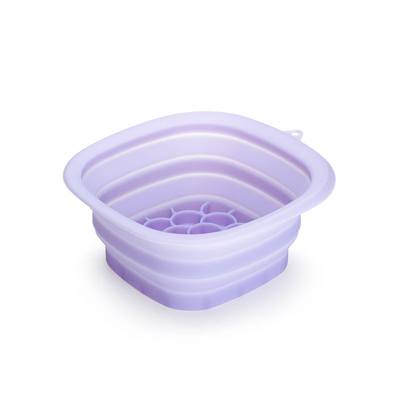 Purple Collapsible Silicone Face Ice Basin | Portable Cold Therapy and Beauty Tool | Multi-Use Facial Spa V888-ELOSUNG46349