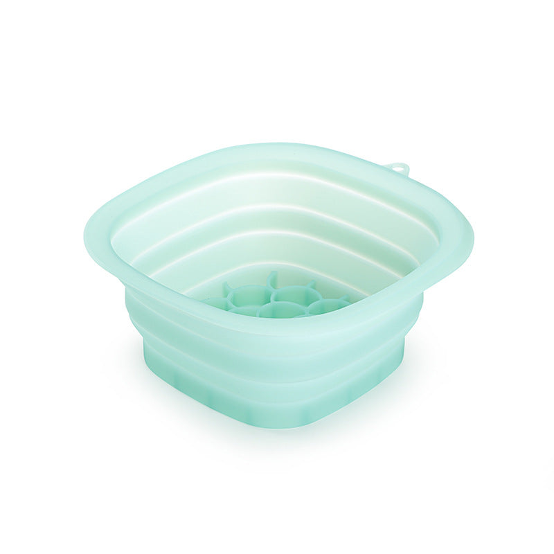 Green Collapsible Silicone Face Ice Basin | Portable Cold Therapy and Beauty Tool | Multi-Use Facial Spa V888-ELOSUNG46351