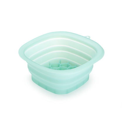 Green Collapsible Silicone Face Ice Basin | Portable Cold Therapy and Beauty Tool | Multi-Use Facial Spa V888-ELOSUNG46351