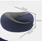 Navy Blue Ergonomic Memory Foam Travel Neck Pillow - U-Shaped Support for Naps & Journeys V888-ELOSUNG46480
