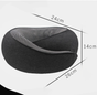 Black Ergonomic Memory Foam Travel Neck Pillow - U-Shaped Support for Naps & Journeys V888-ELOSUNG46481