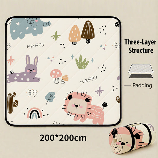 Joyful Forest Extra Large 200x200cm Waterproof Picnic Mat - Portable Thickened Oxford Cloth Outdoor Camping V888-ELOSUNG46489