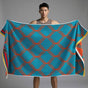 Blue Balloon Deluxe Extra Large Pure Cotton Beach & Bath Towel | Highly Absorbent, Thick 70 x 140 cm | Fun V888-ELOSUNG46515