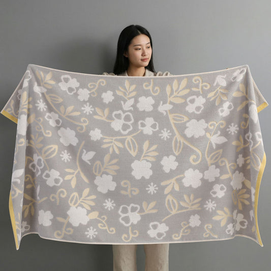 Grey Balloon Deluxe Extra Large Pure Cotton Beach & Bath Towel | Highly Absorbent, Thick 70 x 140 cm | Fun V888-ELOSUNG46516