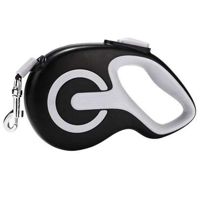 Black 5 Meter Retractable Dog Leash | Ergonomic Anti-Slip Grip | Heavy Duty Nylon Rope for Small to Medium V888-ELOSUNG46523