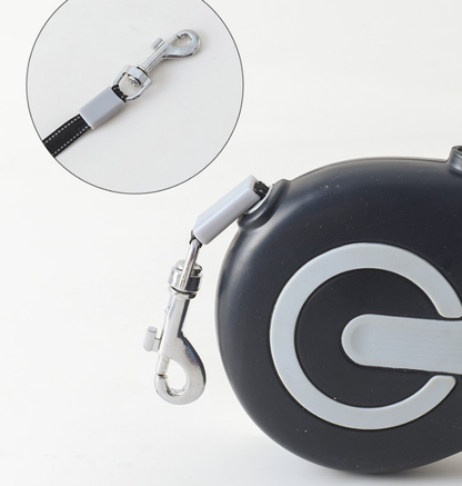 Black 5 Meter Retractable Dog Leash | Ergonomic Anti-Slip Grip | Heavy Duty Nylon Rope for Small to Medium V888-ELOSUNG46523