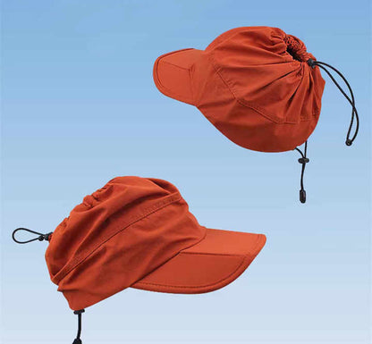 Grey Outdoor Quick Dry Sun Hat - Foldable Visor Cap - UV Protection - 55-58cm V888-ELOSUNG46540