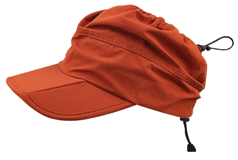 Orange Outdoor Quick Dry Sun Hat - Foldable Visor Cap - UV Protection - 55-58cm V888-ELOSUNG46541