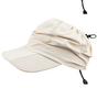 Beige Outdoor Quick Dry Sun Hat - Foldable Visor Cap - UV Protection - 55-58cm V888-ELOSUNG46542