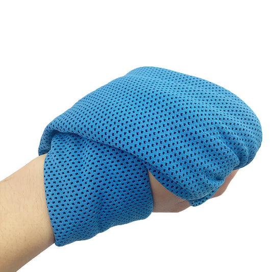 Blue 4-Piece Portable Cooling Towel Set - Quick-Dry Ice-Cool Towel for Sports, Travel, and Heat Relief V888-ELOSUNG46554