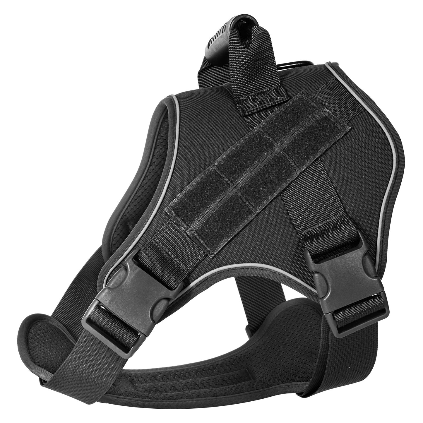 S Black Professional Tactical No-Pull Dog Harness | Reflective Breathable Mesh Vest | Heavy Duty Training V888-ELOSUNG46585