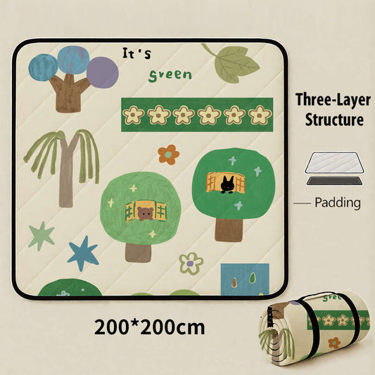 The House of Plants Extra Large 200x200cm Waterproof Picnic Mat - Portable Thickened Oxford Cloth Outdoor V888-ELOSUNG46592