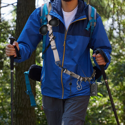 Black 4 PCS Heavy-Duty Outdoor Utility Strap - Multi-Purpose Camping Gear & Bottle Hanging Lanyard V888-ELOSUNG46598