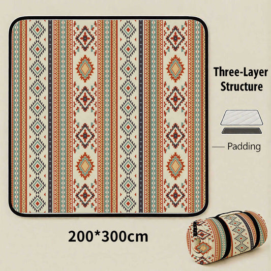 Brunei Darussalam Extra Large 200x200cm Waterproof Picnic Mat - Portable Thickened Oxford Cloth Outdoor V888-ELOSUNG46601