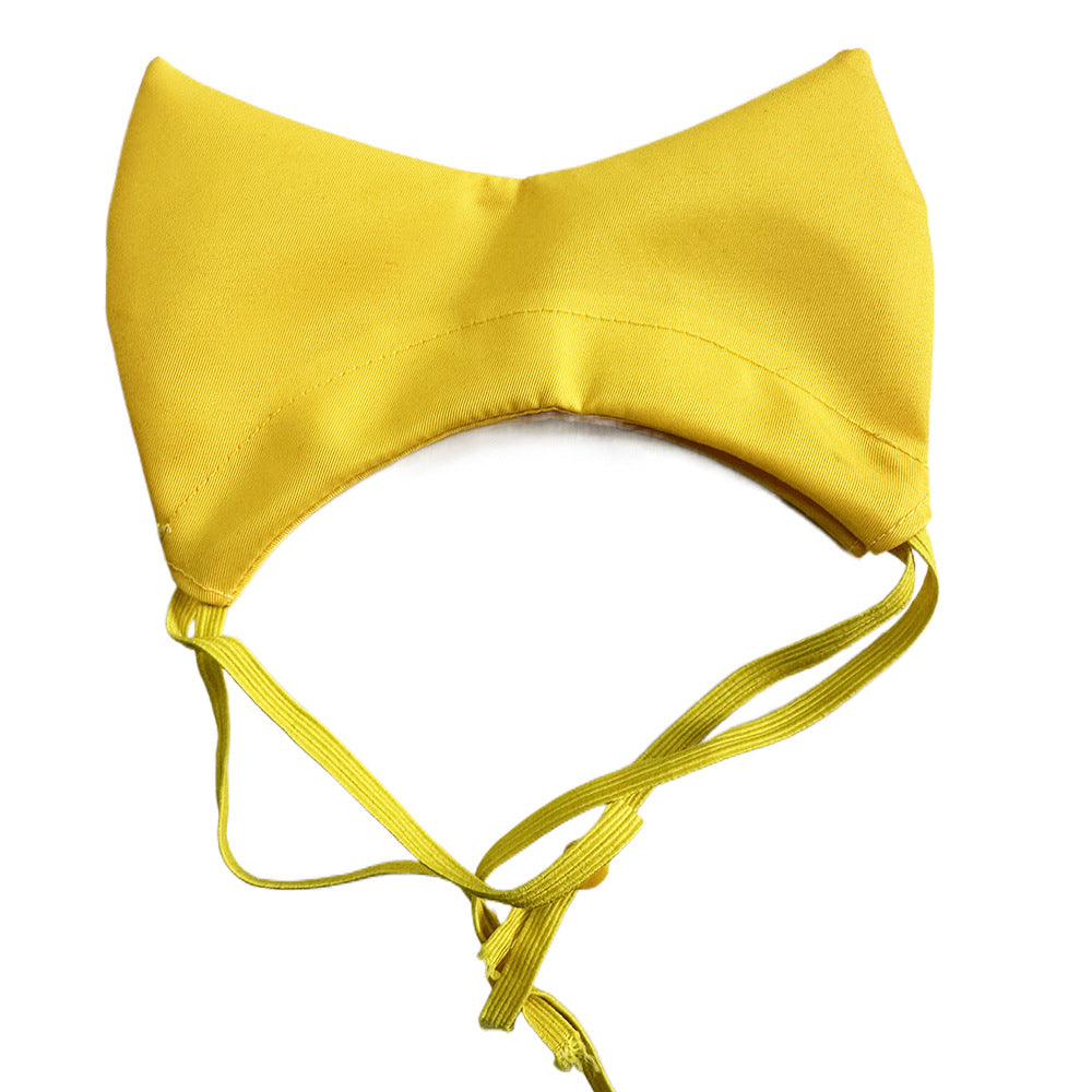 Yellow Professional 2-Piece Adjustable Waterproof Pet Shower Cap | Ear Protection for Cats and Dogs | Bathing V888-ELOSUNG46631